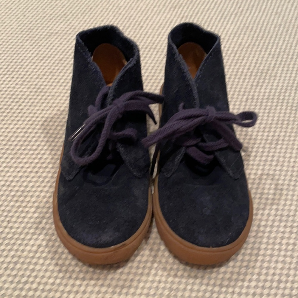 J. Crew Crewcuts Navy Suede Chukkas Size 10